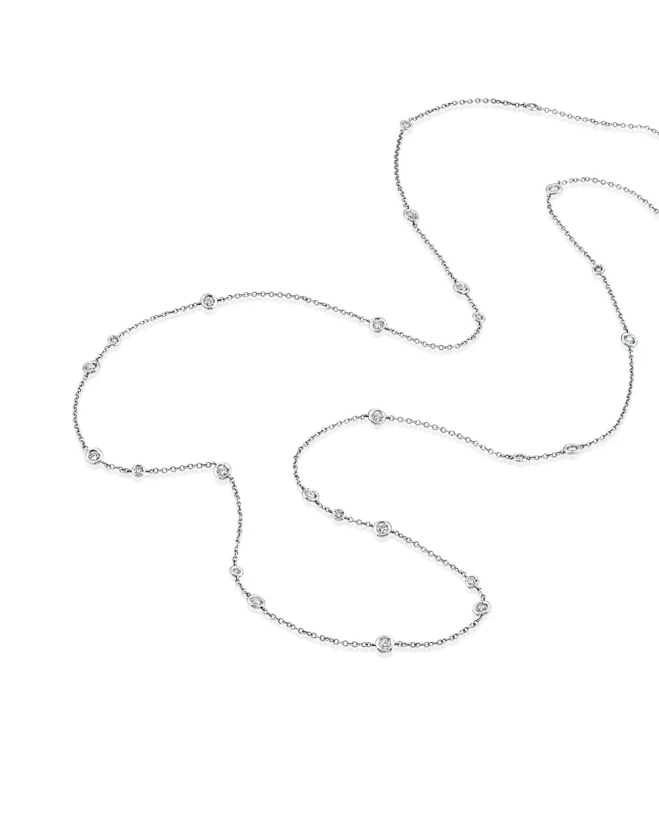 שרשרת DIAMOND STREAMS 28 יהלומים - Image 4
