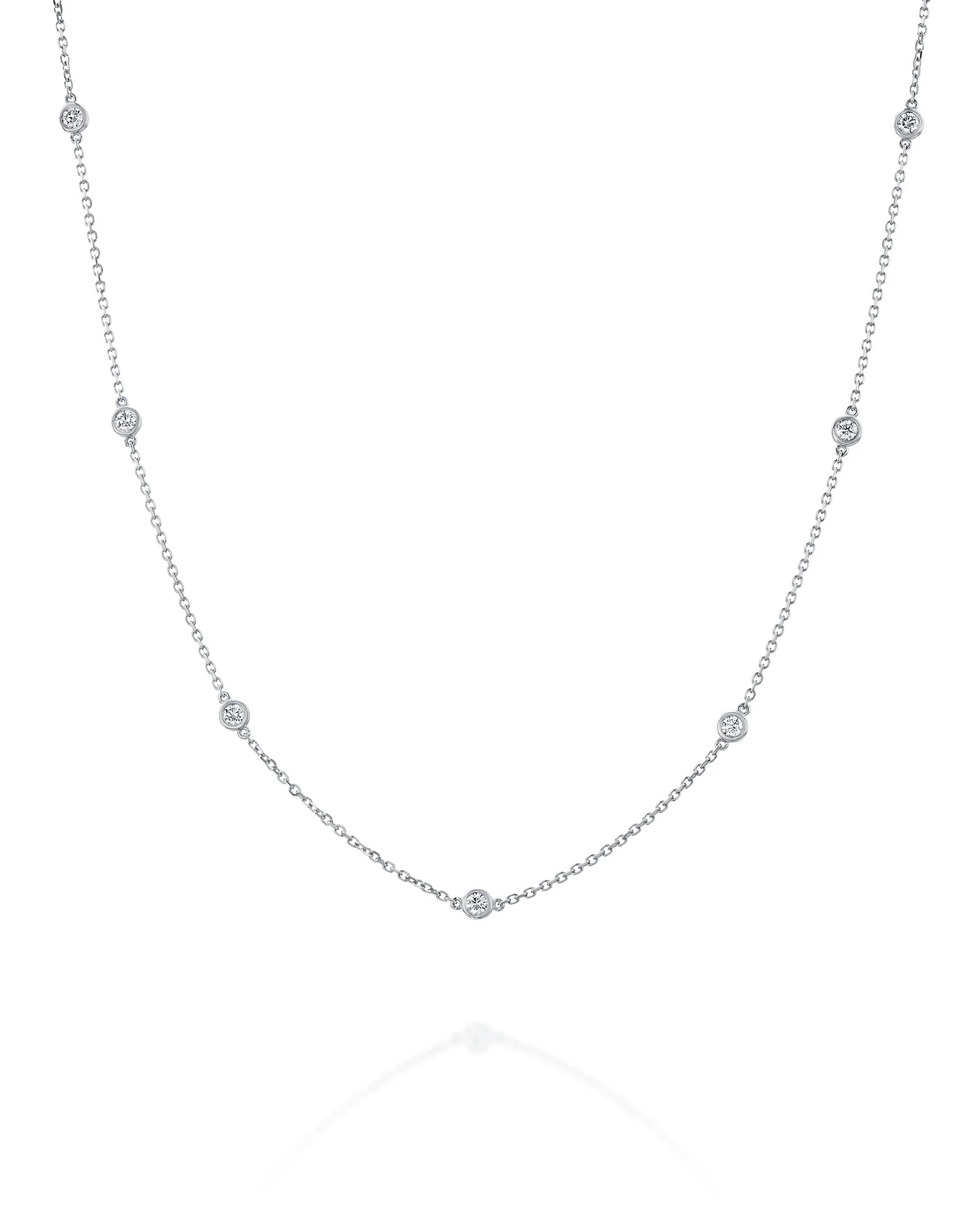 שרשרת DIAMOND STREAMS 7 יהלומים - Image 5