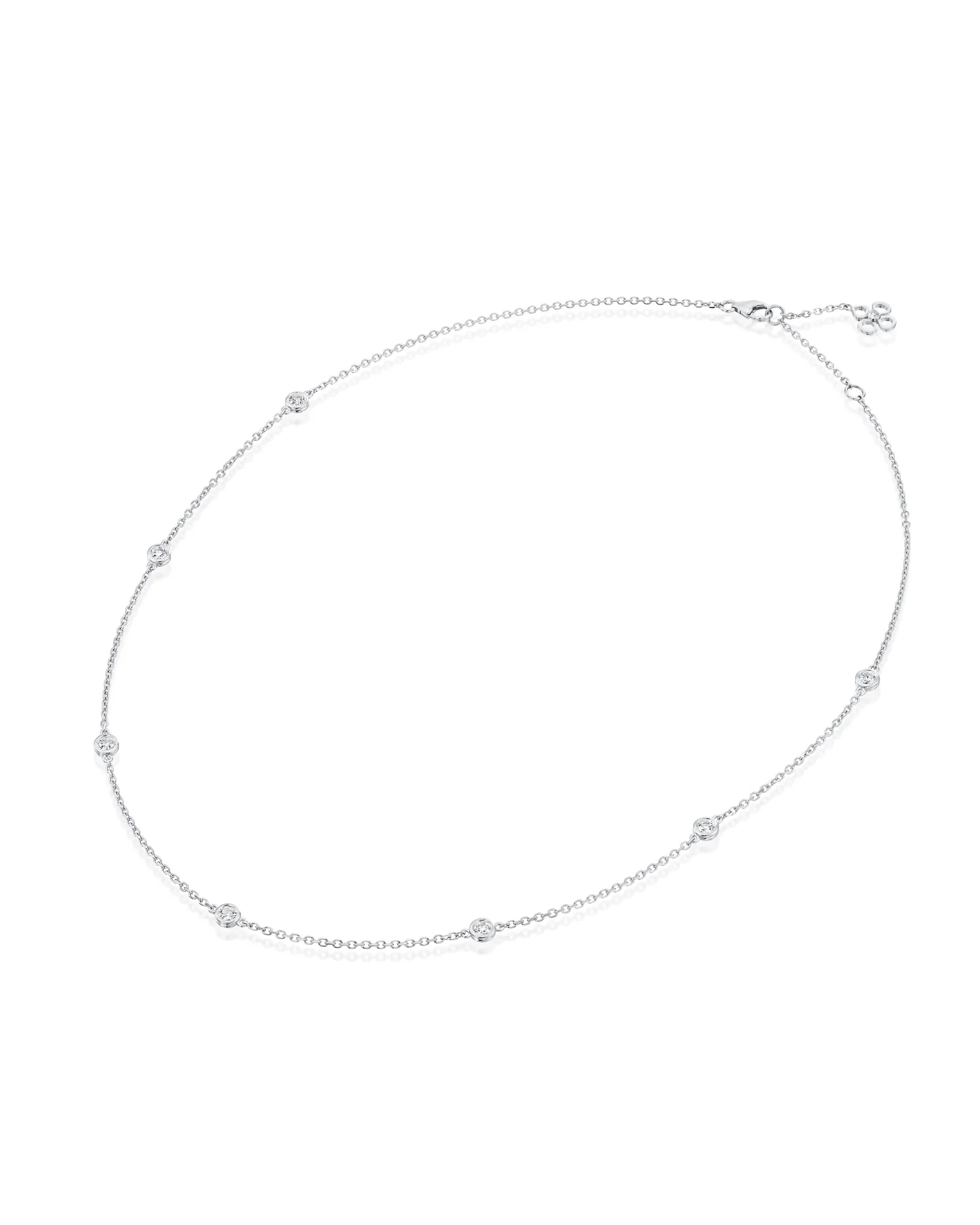 שרשרת DIAMOND STREAMS 7 יהלומים - Image 6