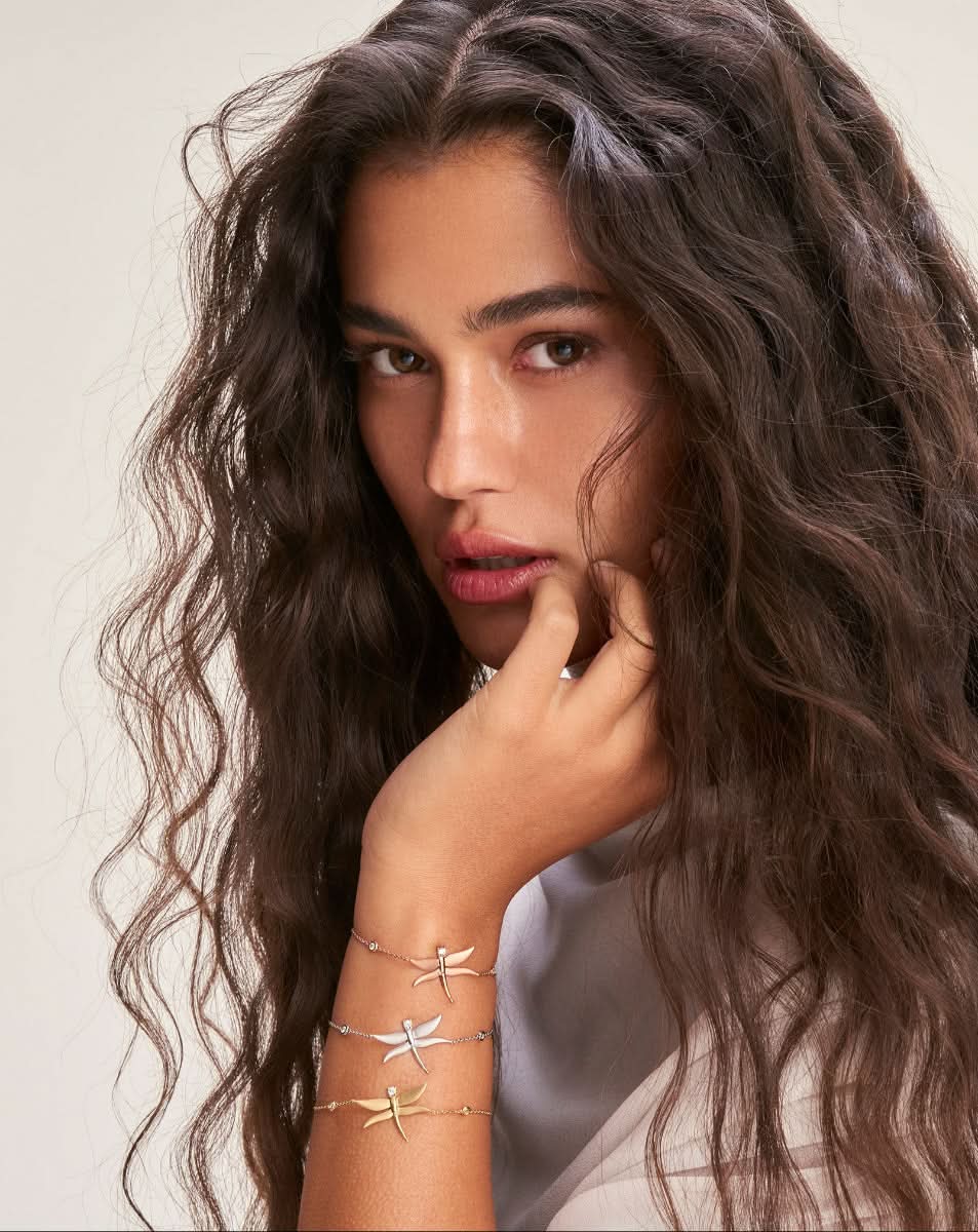 צמיד שפירית מט עם יהלומים - Image 7