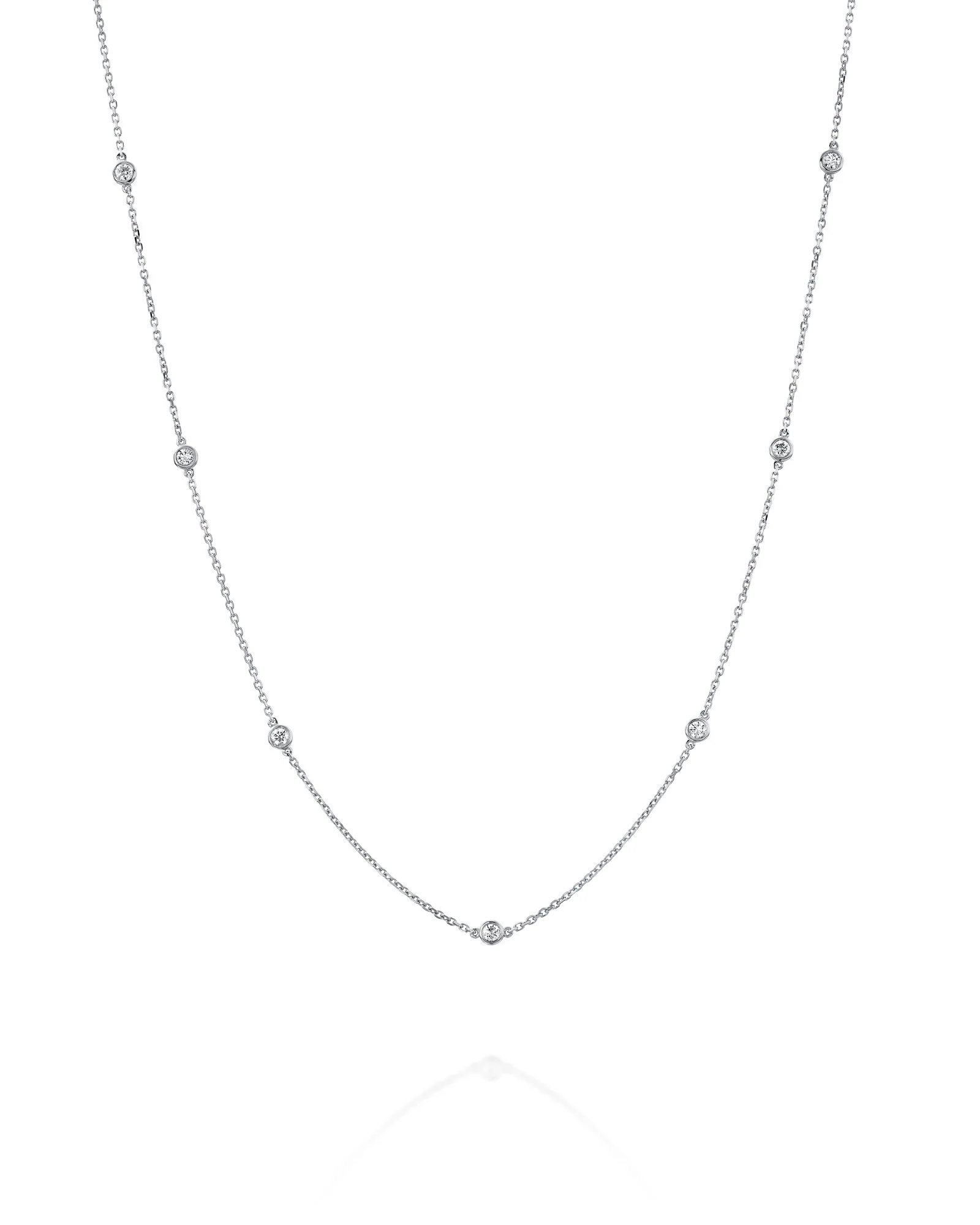 שרשרת DIAMOND STREAMS 7 יהלומים - Image 5