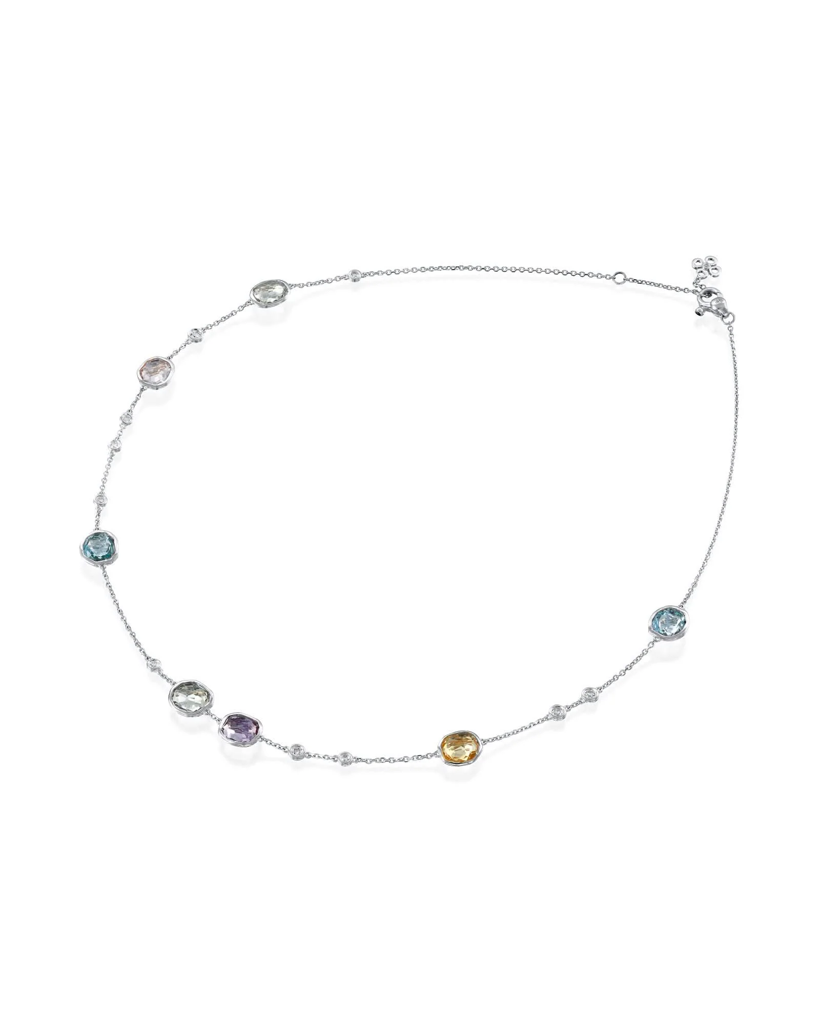 שרשרת Diamond Streams משובצת 7 אבני חן - Image 4