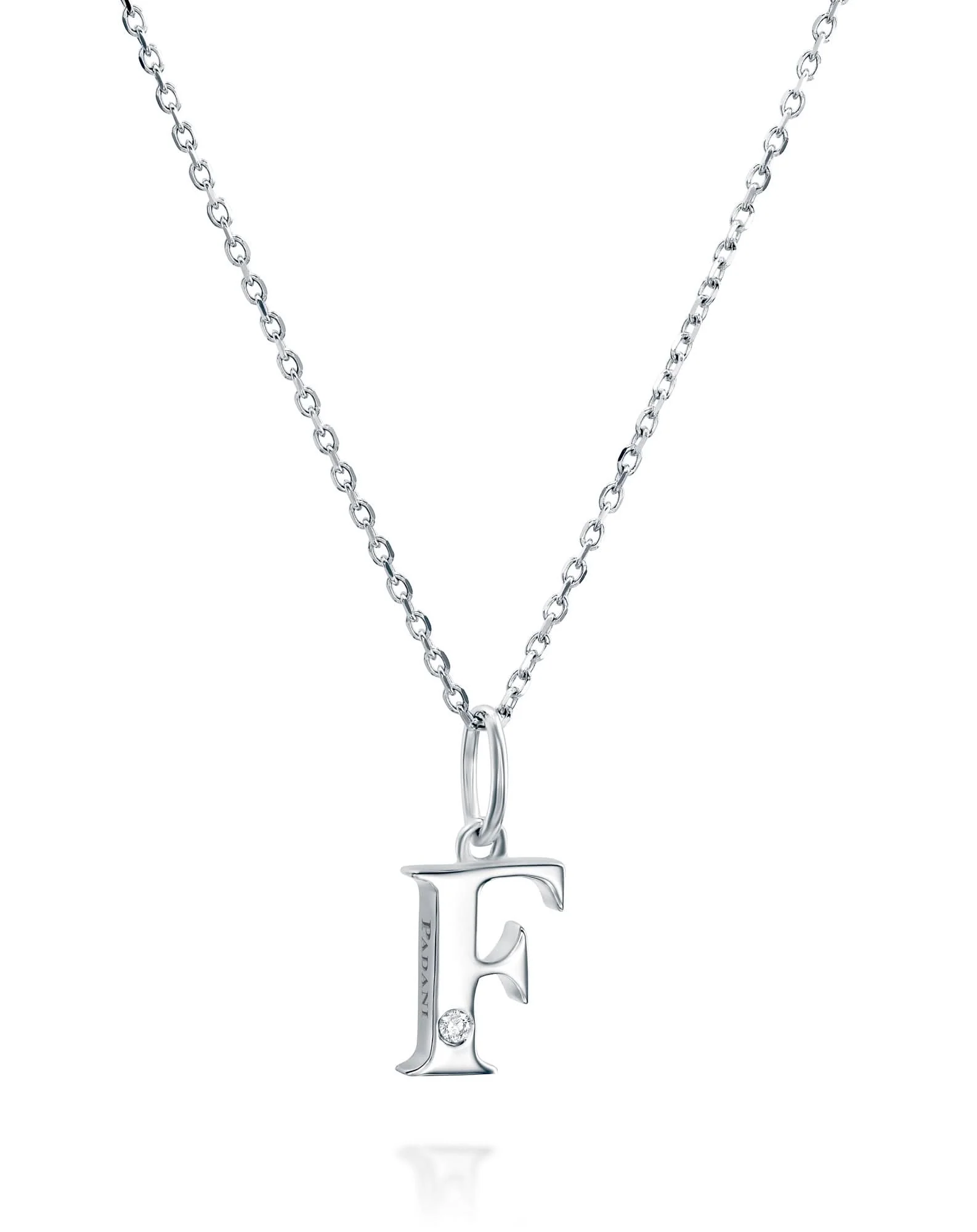 תליון אות F משובץ יהלום - Image 6