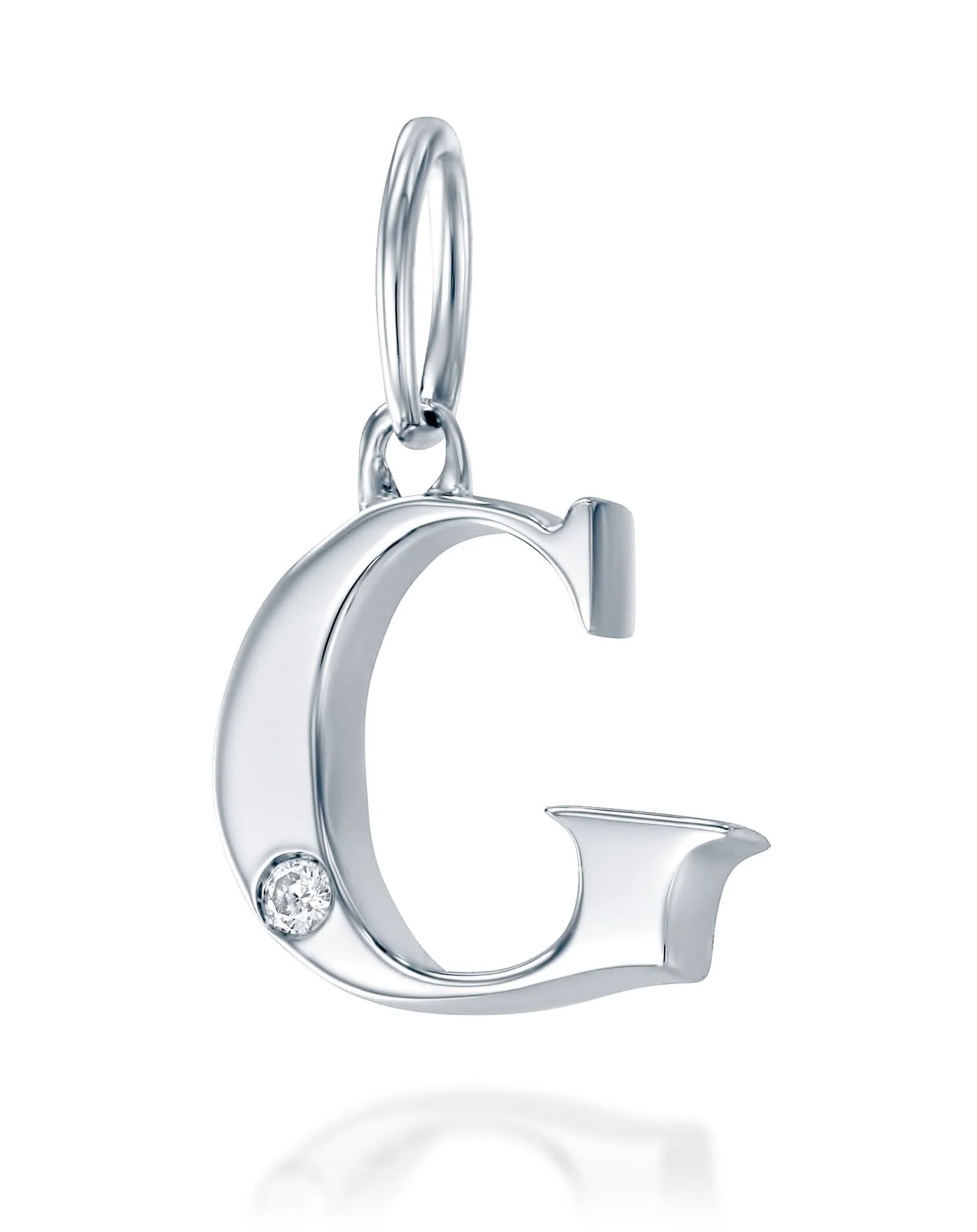 תליון אות G משובץ יהלום - Image 3
