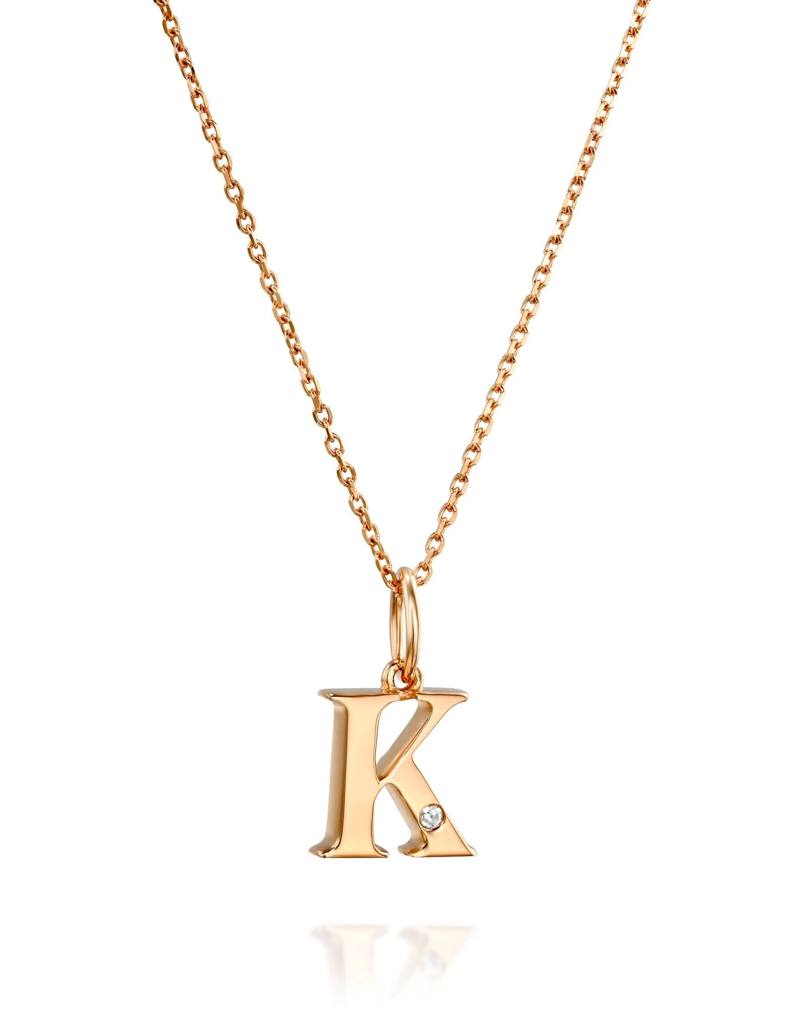תליון אות K משובץ יהלום - Image 6