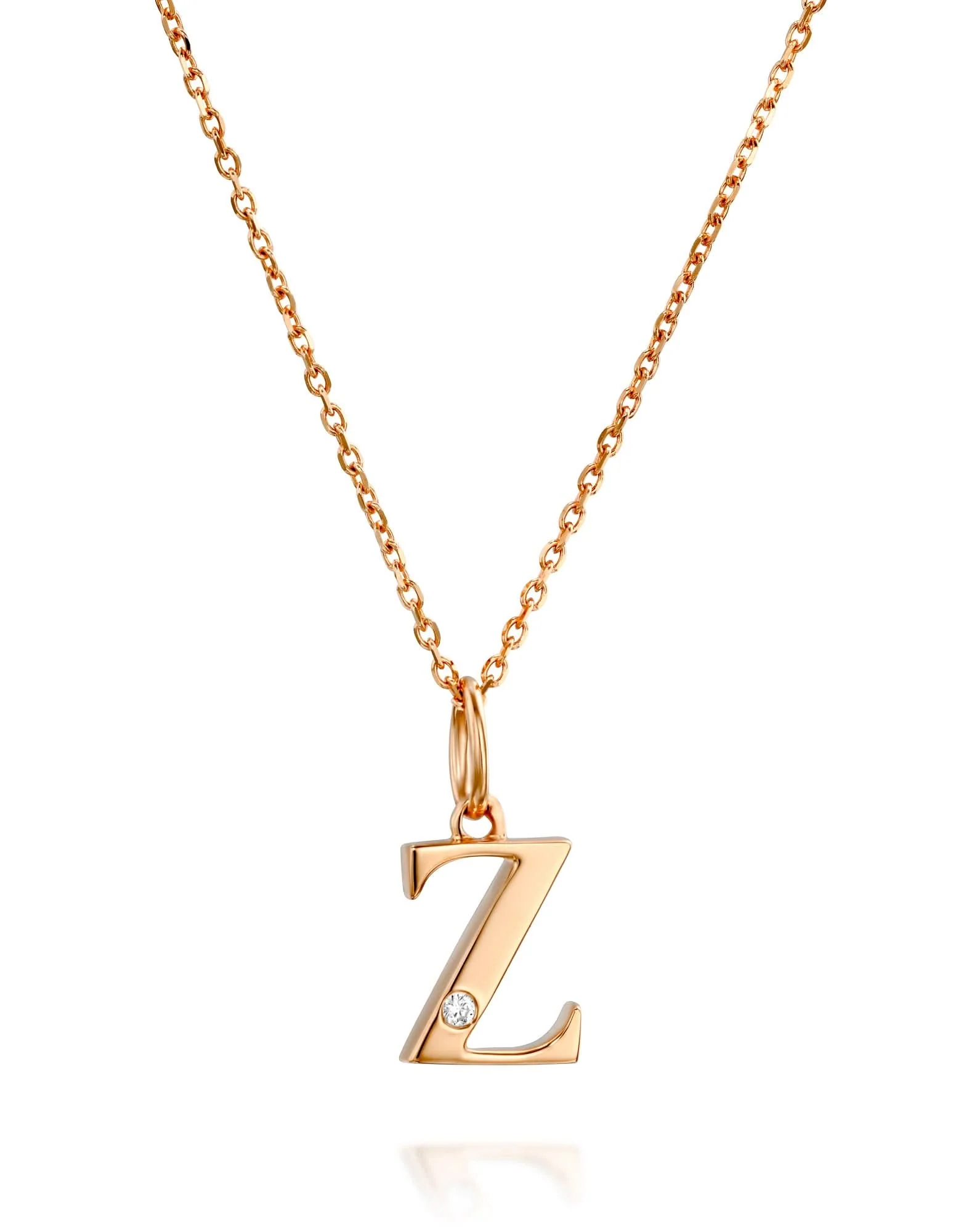 תליון אות Z משובץ יהלום - Image 4