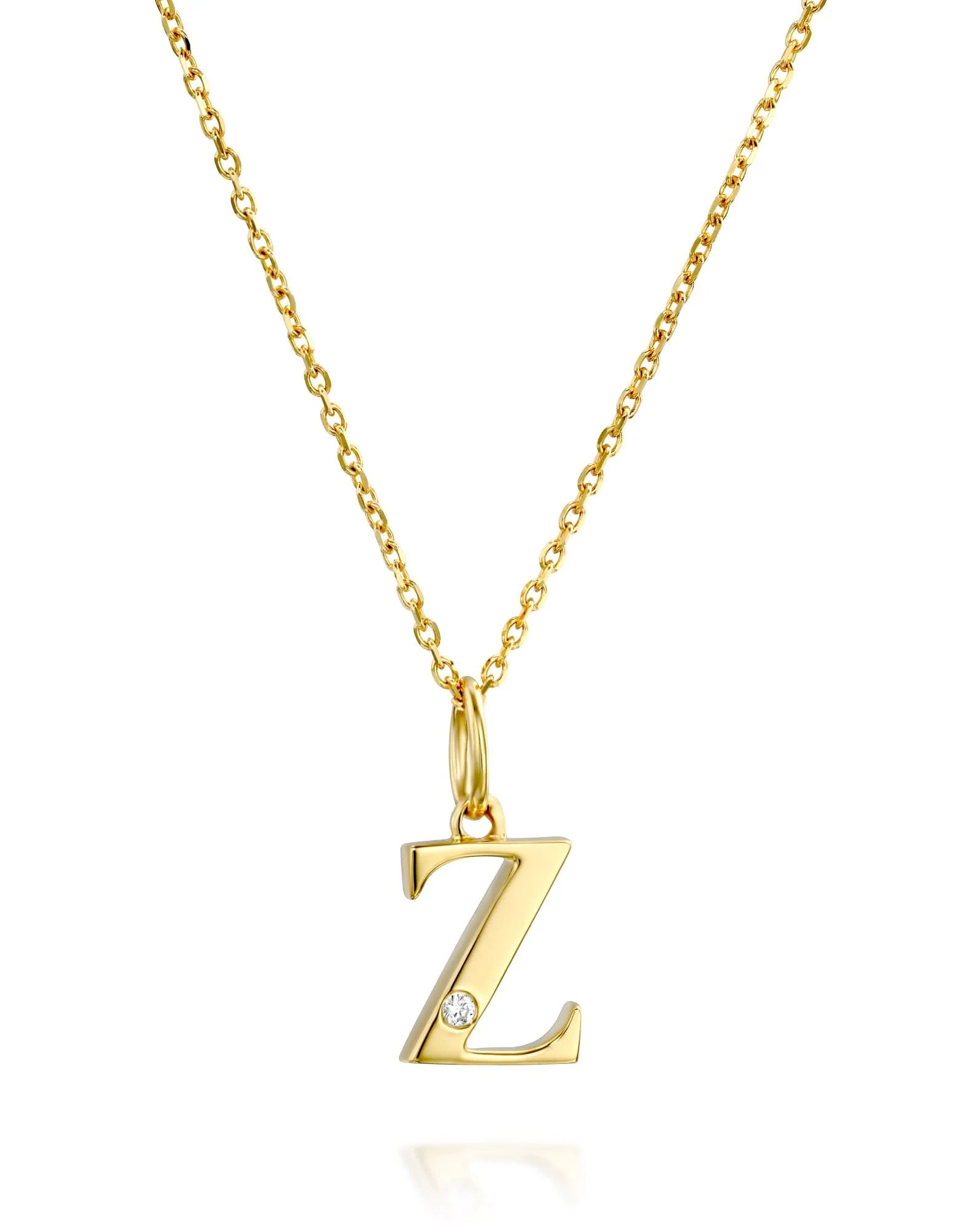 תליון אות Z משובץ יהלום - Image 6