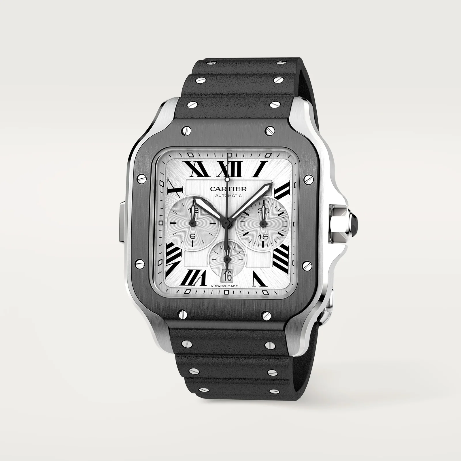 Santos de Cartier Chronograph watch Extra-Large Model - Image 2