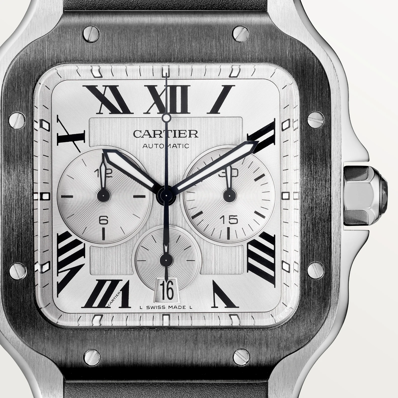 Santos de Cartier Chronograph watch Extra-Large Model - Image 8
