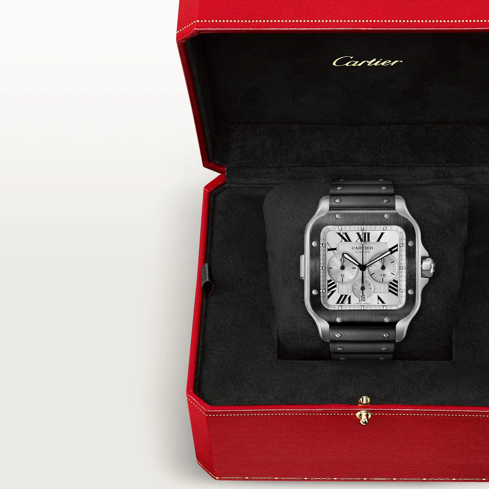 Santos de Cartier Chronograph watch Extra-Large Model - Image 9