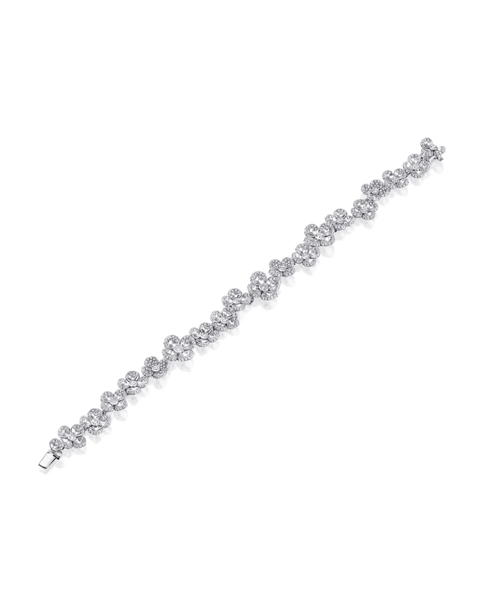 צמיד שיין פרחי ויולטו קעורים - Image 4