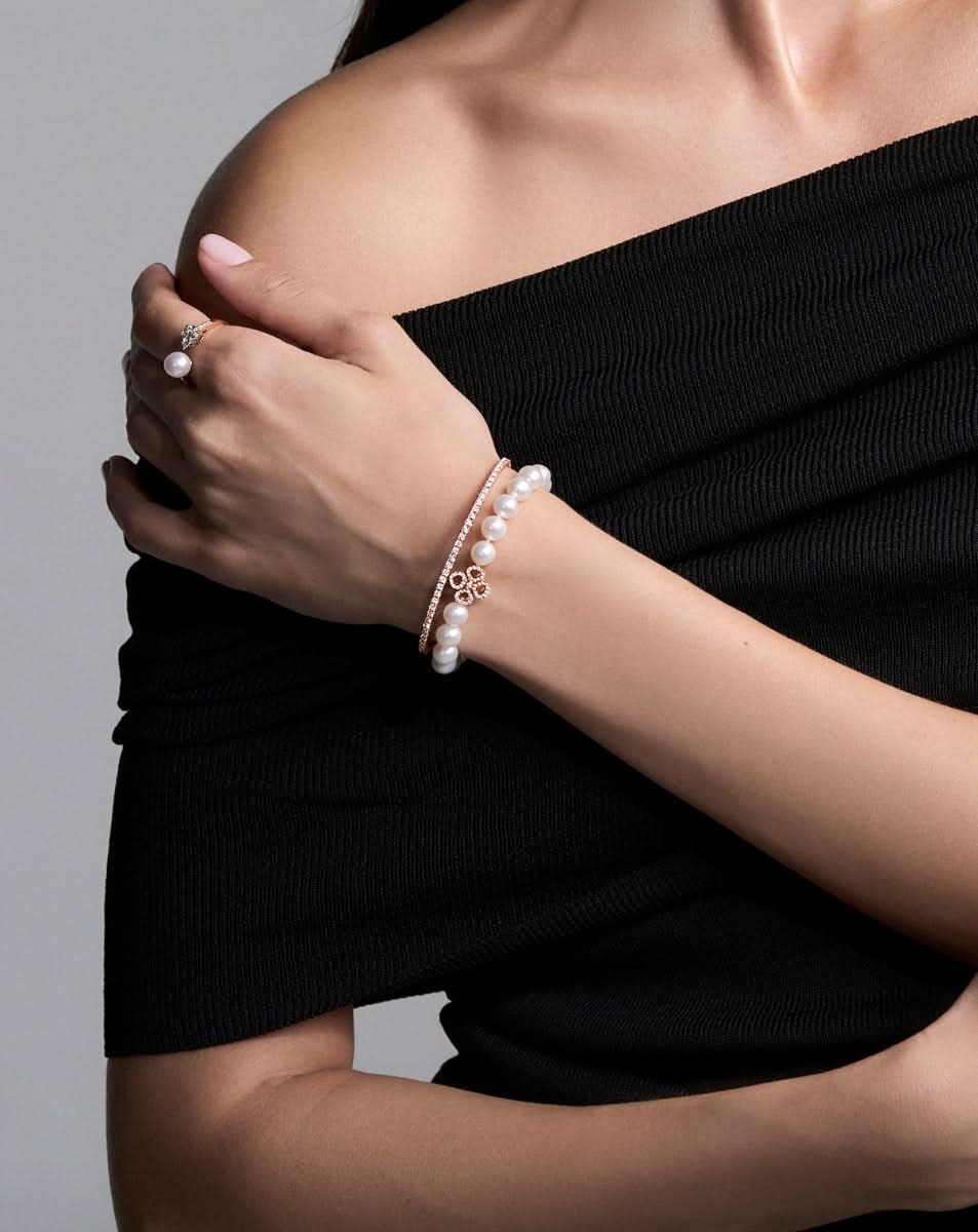 צמיד פנינים ויולטו קונטור - Image 5